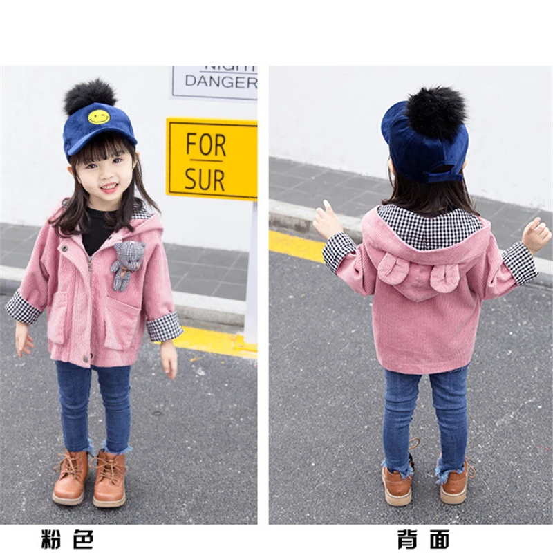 2018 осень и зима новый корейский стиль чистый цвет античный Вельветовая куртка