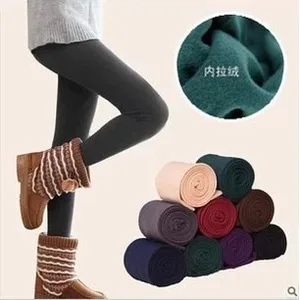 Утепленные базовые леггинсы для молодых девушек, сексуальные леггинсы