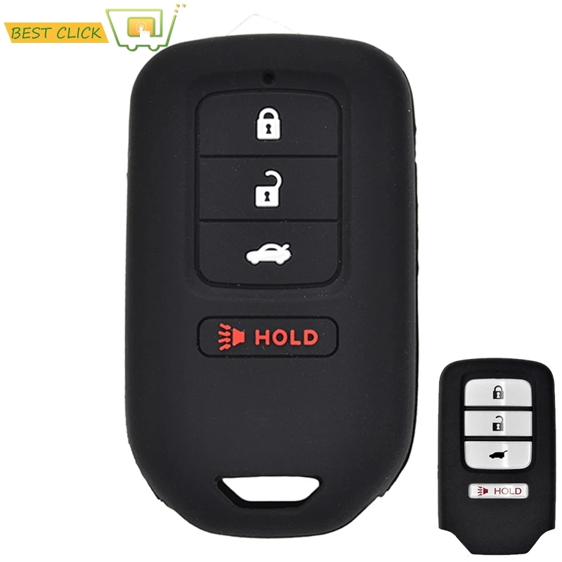 Силиконовый чехол для ключей Honda Accord EX EXL Civic Crv Crz Hrv Pilot Ridgeline 2013 2018 брелок ключей|key