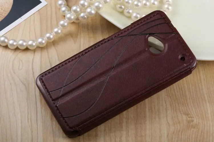 Для HTC ONE м7 роскошные вид из окон окна бумажник PU кожаный чехол крышка телефона