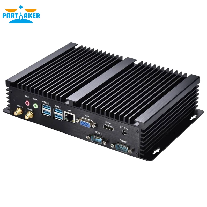 Промышленный мини-ПК Intel Celeron 2955U 1 * LAN 2 RS232 прочный компьютер Бесплатная доставка |