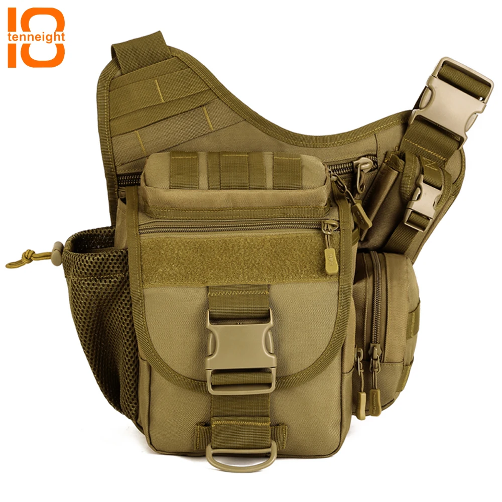 Koop TENNEIGHT SLR Camera Tas Outdoor Nylon Sport Klimmen Wandelen Zakken Mannen Multifunctionele Messenger Bag Militaire Tactische Zak