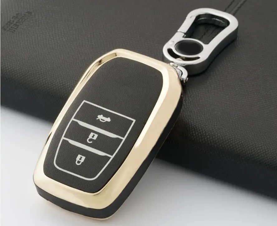 Подарочный ТПУ чехол для ключей Toyota Camry Highlander Prado Crown Land Cruiser Prius CHR C-HR RAV4 Corolla Vitz