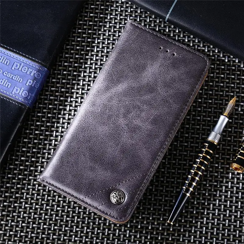 Чехол на редми 7 кожаный флип-кошелек с треугольником redmi чехол для Xiaomi Redmi сумка