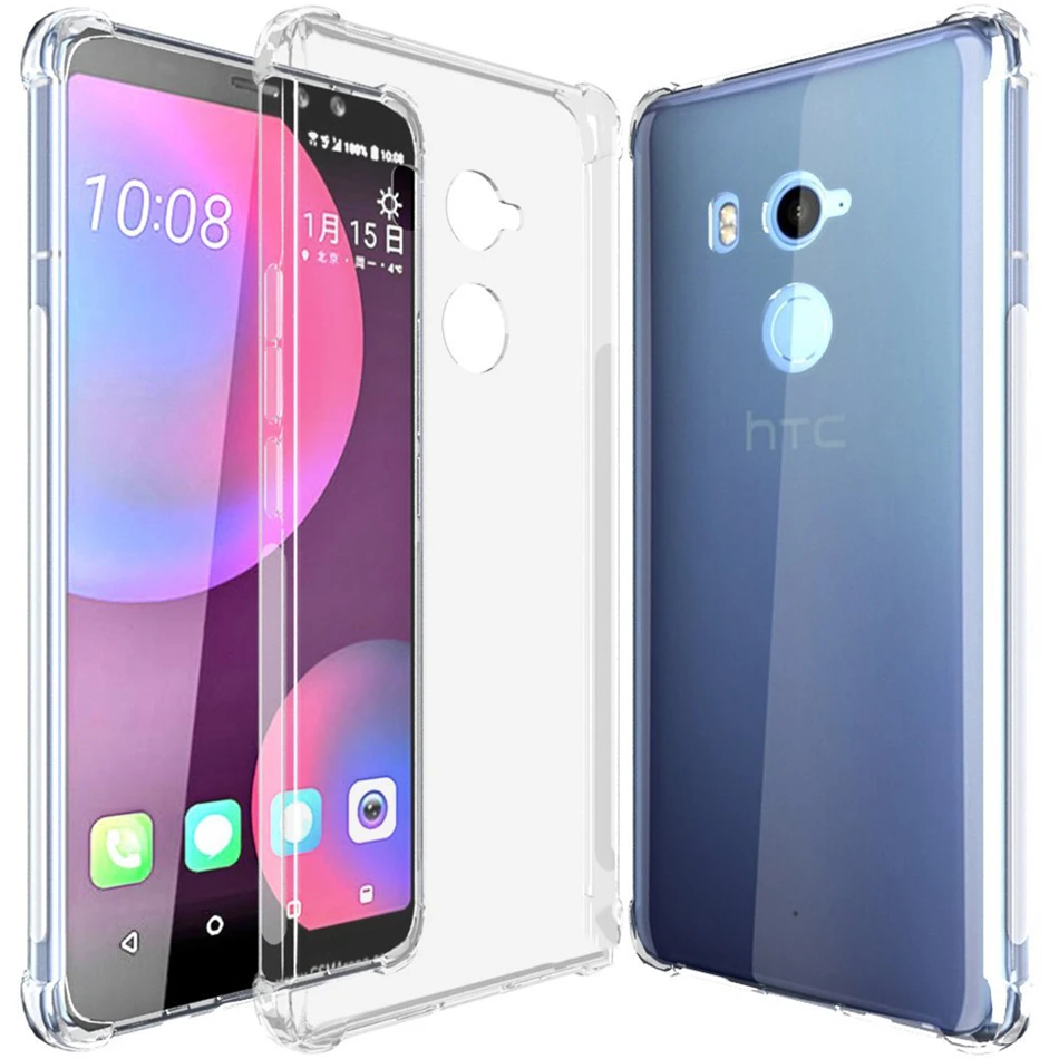 Для HTC U11 U Play Eyes Life Plus One A9s X10 M10 Desire 10 12 Pro Evo чехол Мягкая тонкая прозрачная крышка |