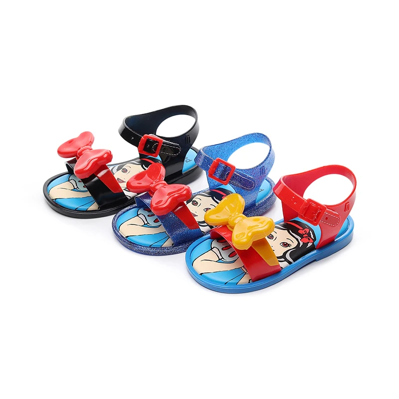 Mini Melissa/Новинка года; прозрачные сандалии для девочек; детская обувь с изображением Микки-Палм; римские детские сандалии; сандалии для девочек Melissa; дышащие; 13-18 см