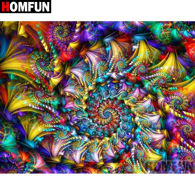 Алмазная 5D картина с квадратными/круглыми стразами HOMFUN Мандала 3D вышивка