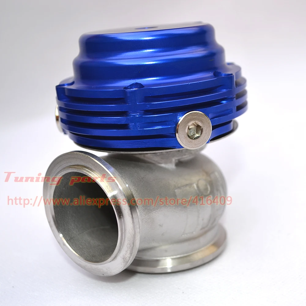 

38mm External Turbocharge Turbo Wastegate BOV Red Blue Color 24PSI - 26 PSI