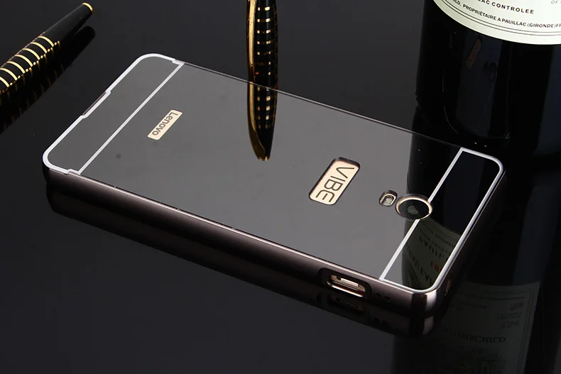 Для Lenovo ViBE P1 5.5 дюймовый Корпус Зеркало Покрытие Металла Алюминиевый Бампер PC +