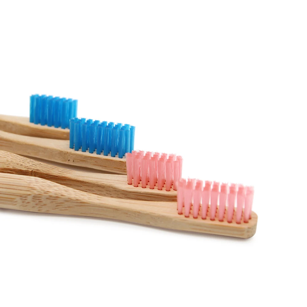 4 шт. Экологичная бамбуковая зубная щетка стандартная ручка мягкие щетинки для