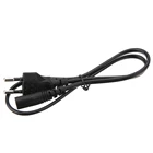 New Arrival 1pc 0.6M 2ft 2Pin AC Power Supply Cable Cord Lead Wire EU Plug For Desktop Laptop
