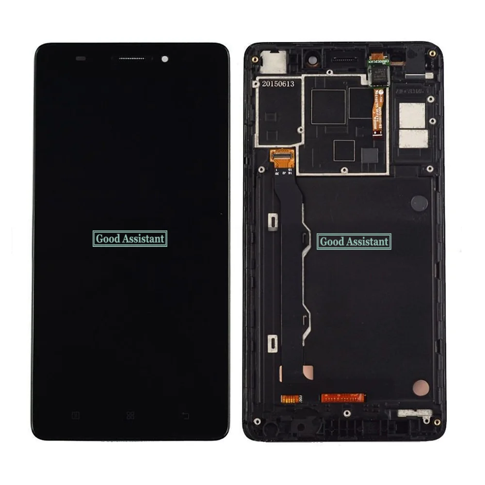 Оригинальный высококачественный черный ЖК дисплей 5 дюйма для Lenovo A7000 + сенсорный