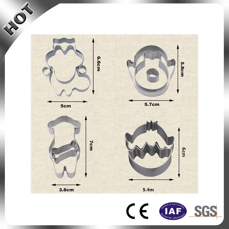 Формы для печенья в виде животных, формы для шоколадного торта, овцы, кости, собаки, белки, формочки для печенья из нержавеющей стали