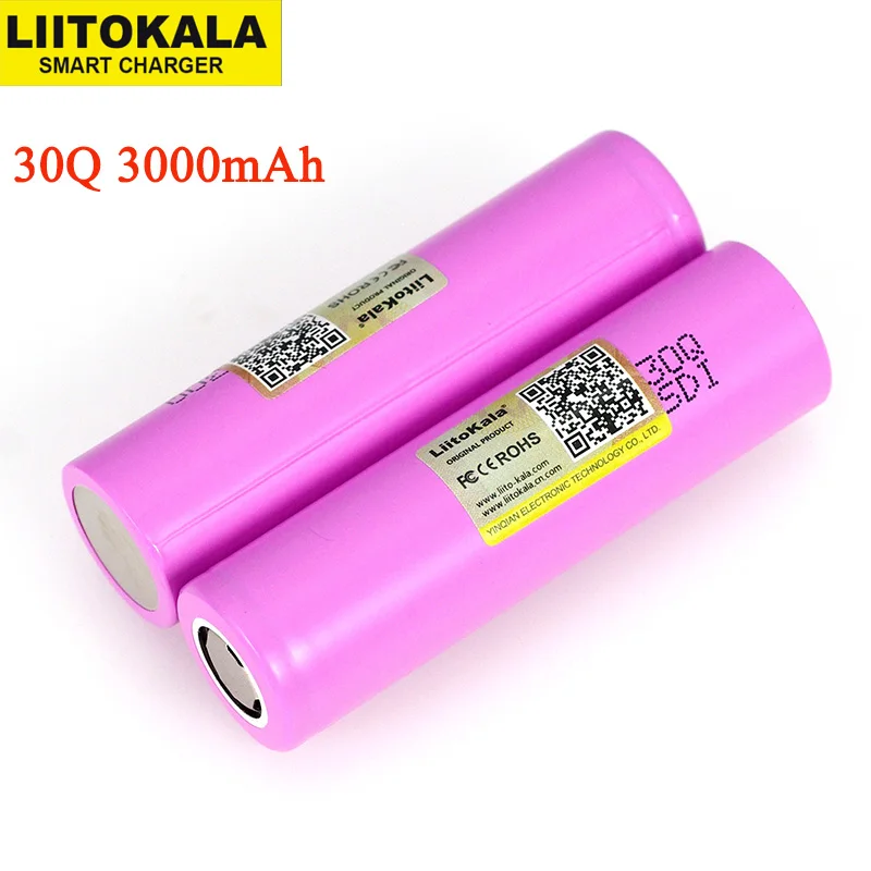 Liitokala 3,6 В 18650 INR18650 30Q 18650 3000 мАч 3,7 в литиевая аккумуляторная батарея электронные инструменты батареи