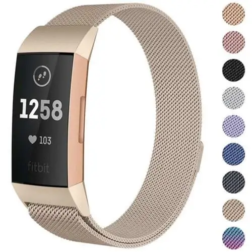 EastVita для Fitbit Charge 3 Замена ремешка Миланская лента из нержавеющей стали Магнит r60