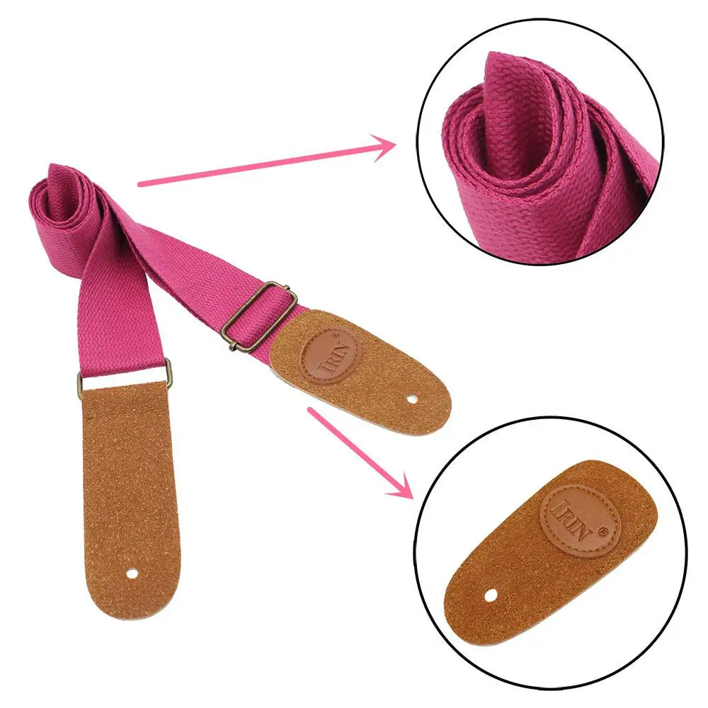 Регулируемый ремень гитары прочный нейлоновый Плетеный гитарный ремешок с