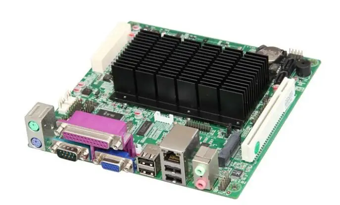 Материнская плата без вентилятора Mini ITX для Intel Atom D2550 CPU IPC SBC Встроенная Cedarview с 2 *