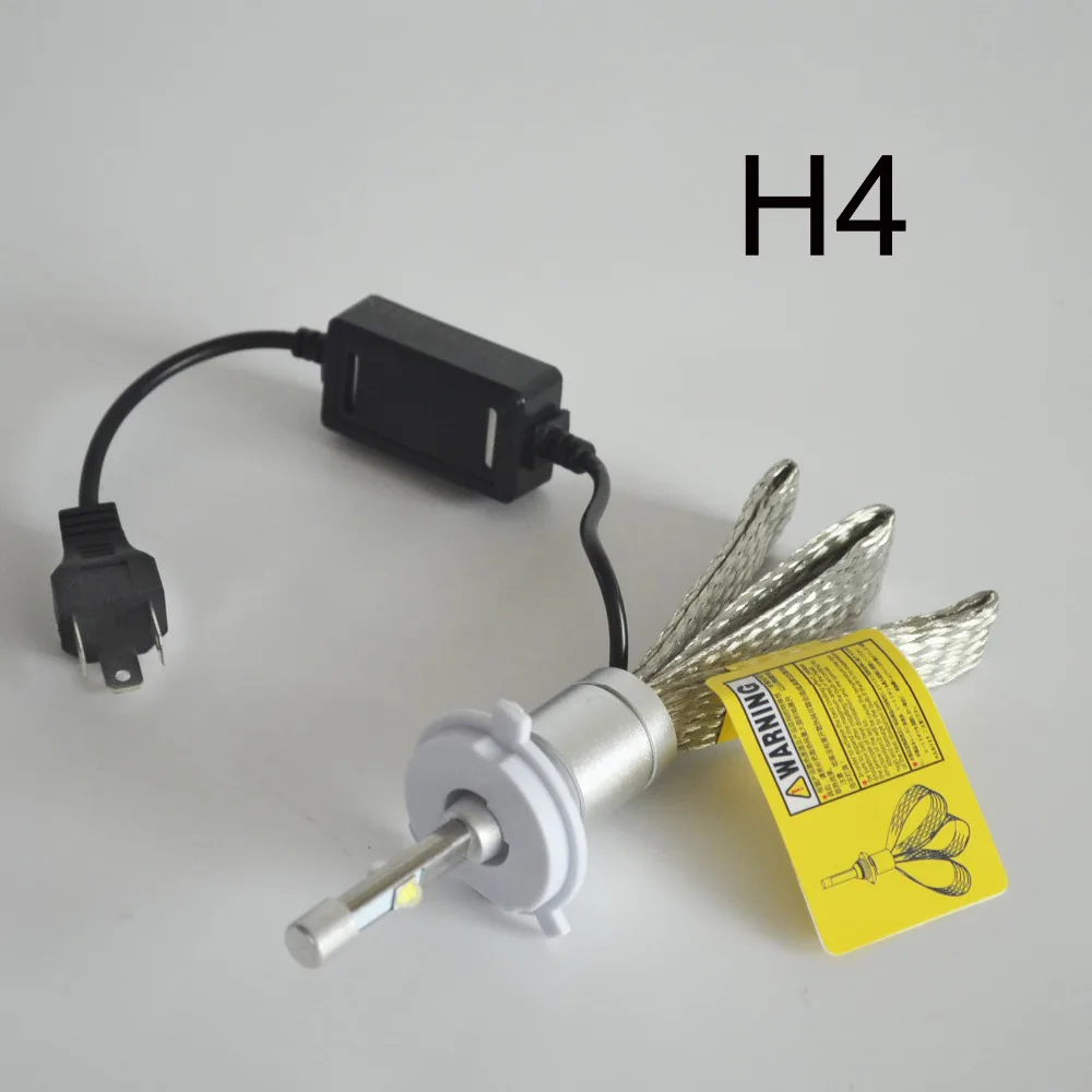 Автомобильная передняя лампа H4 светодиодная фара 80 Вт 9600LM H7 H3 H1 HB3 9005 HB4 9006 6000K
