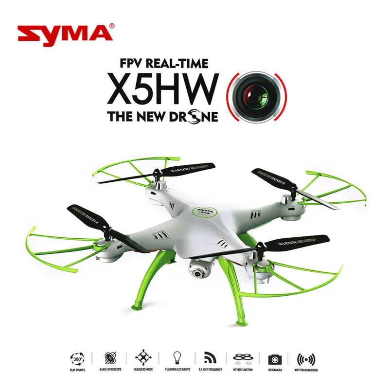 Оригинальный Квадрокоптер SYMA X5HW Wifi FPV Дрон с 0.3MP HD камерой 360 Eversion в режиме