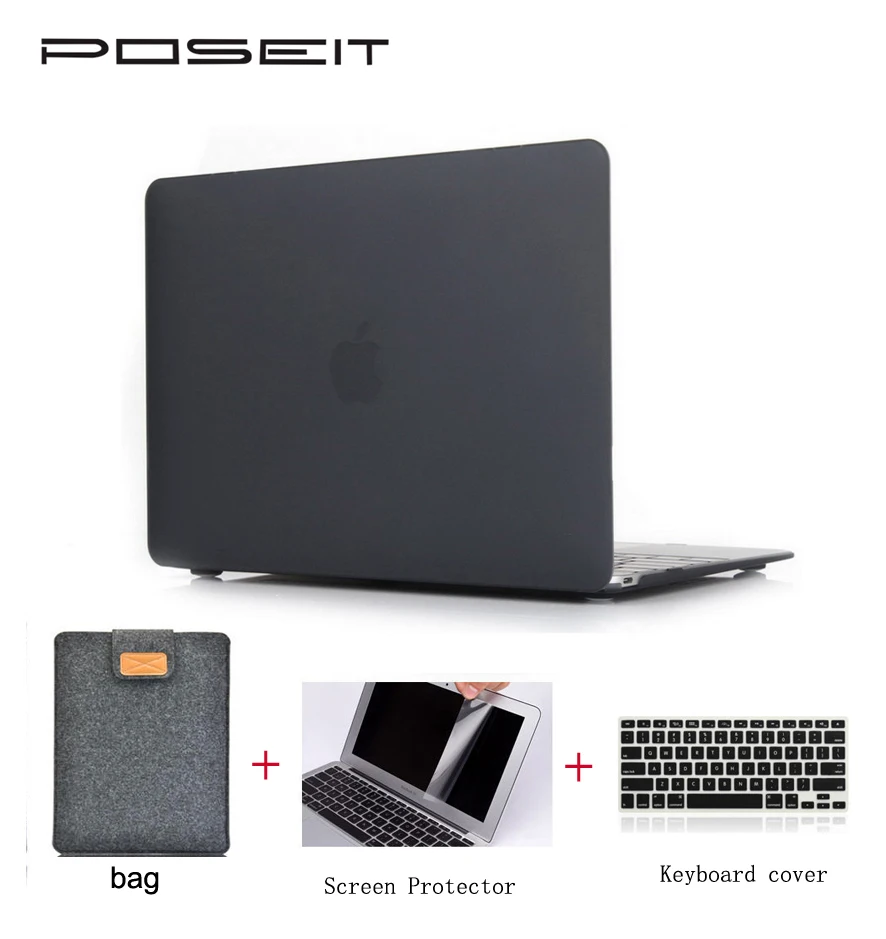 Жесткий чехол для Macbook Air 11 Pro Touch bar 13 15 Retina 12 ноутбука с масляной печатью матовый