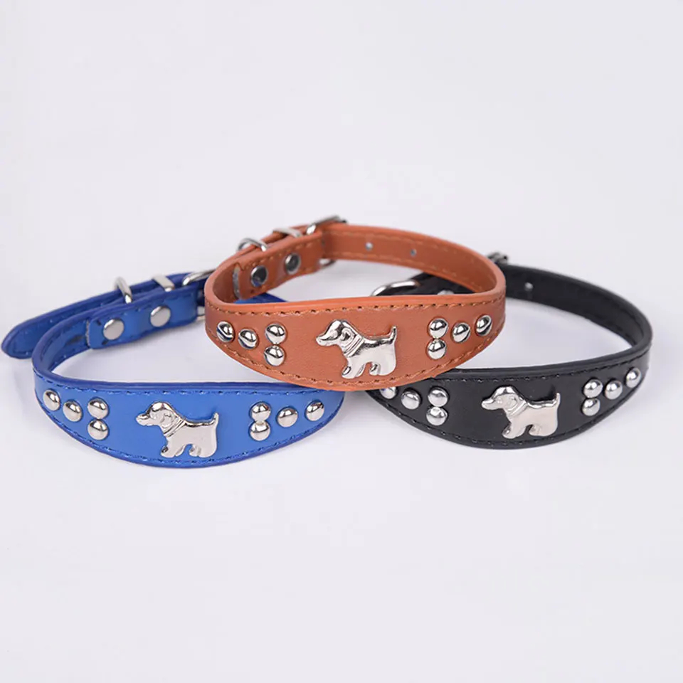 Petcircle собаку ошейниками домашних собак кожа для маленький большой собаки поводки