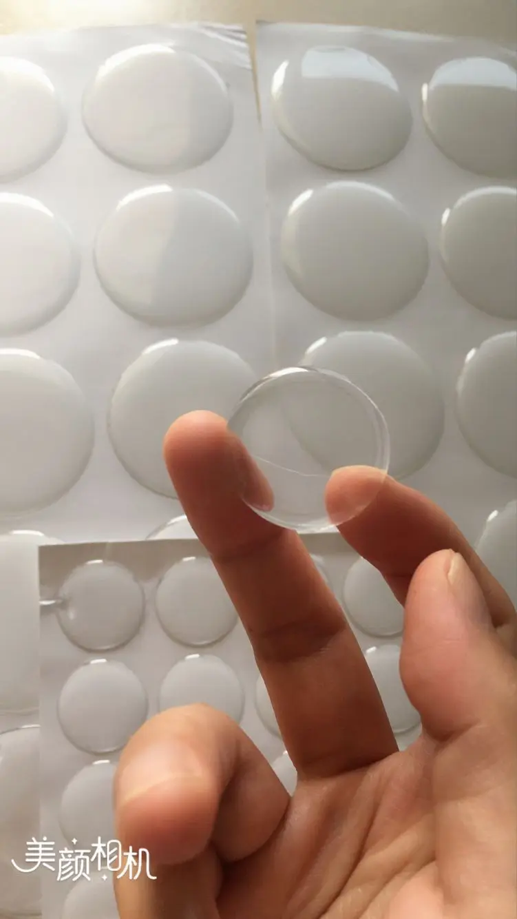 Эпоксидные наклейки для бутылки подвески в виде шляпки, 1-Inch, Clear, 100 шт