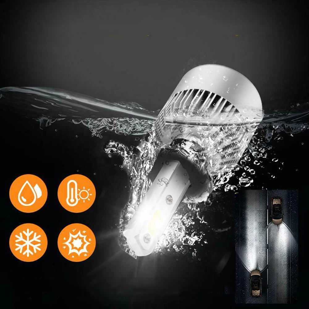 1 пара светодиодных ламп для передних фар Ironwalls H4 9003 hb2 6500k Cree Автомобильные