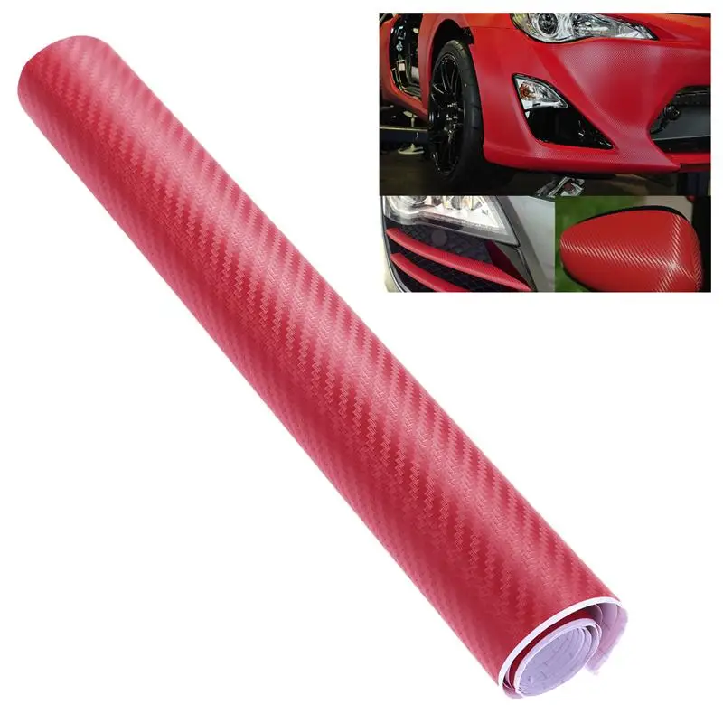 3D Carbon Fiber Wrap Roll DIY Sticker for Car Auto Vehicle Decor 200 x 50CM (Red) | Автомобили и мотоциклы