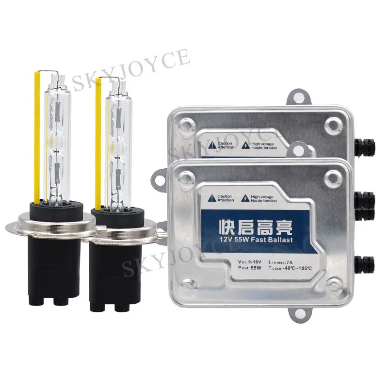 55 Вт 5500K H1 H7 H11 9012 D2H HID набор ламп Быстрый старт балласт быстрая яркость лампа