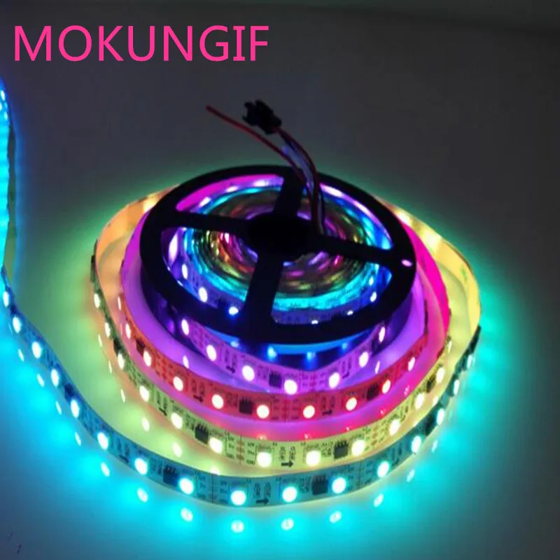 50 м 10X5M WS2818 (обновленная версия WS2811) 5050 RGB Светодиодная лента 30 светодиодов/м 60 DC12V