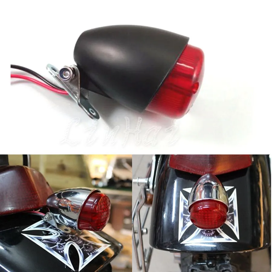 Мотоциклетный черный Мини светодиодный задний Стоп тормозной светильник для Harley