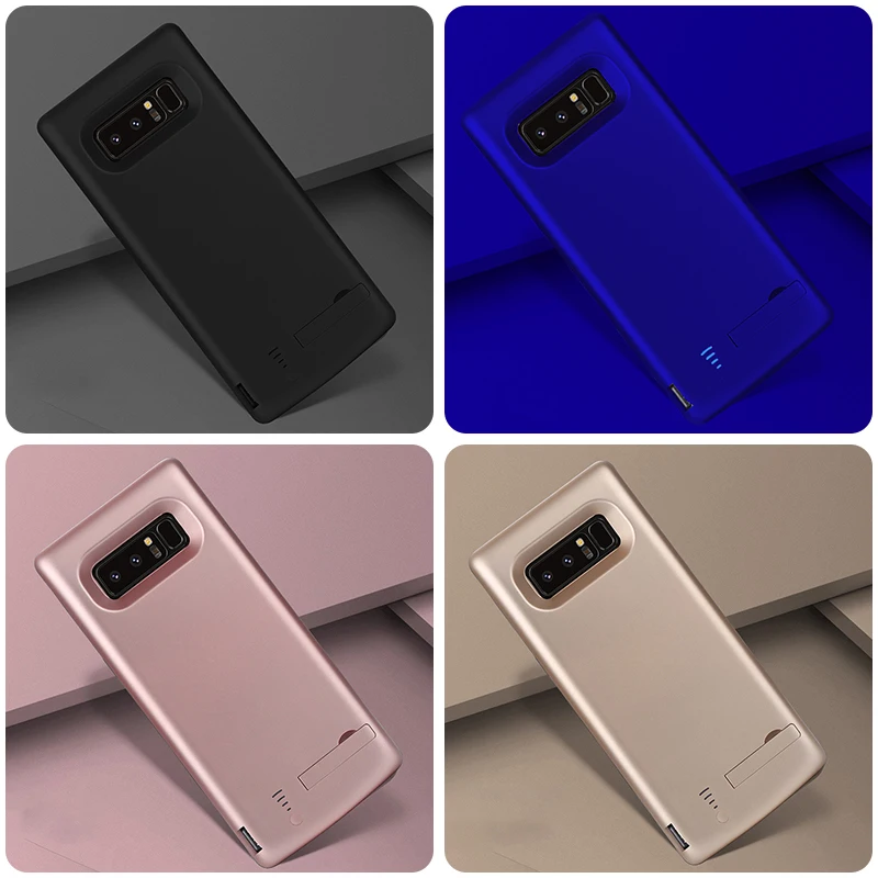 Чехол Power bank для Samsung Note 8 портативное зарядное устройство 6500 мач поддержка