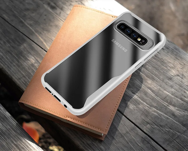 Прозрачный чехол для Samsung Galaxy S10 Plus S10e A70 A50 A40 A2 Core S8 S9 Ударопрочный Мягкий