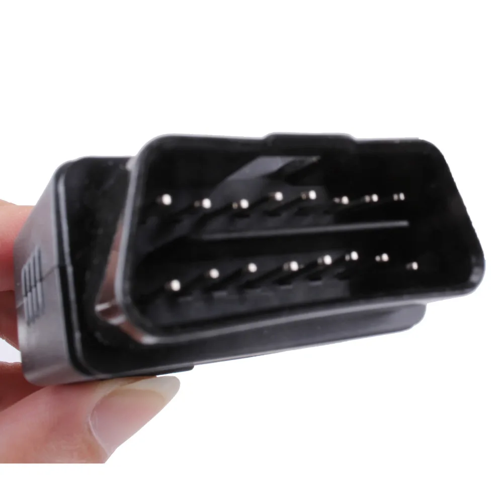 16-pin OBD2 Car Diagnostic Plug Male Connector OBD Shell Accessories Convert Diagnose Tool Without Software ABS Black | Автомобили и