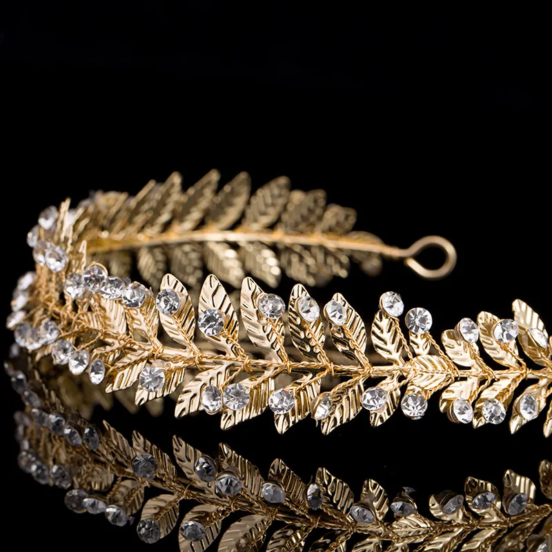 Великолепные свадебные аксессуары для волос Тиара форма листа кубический