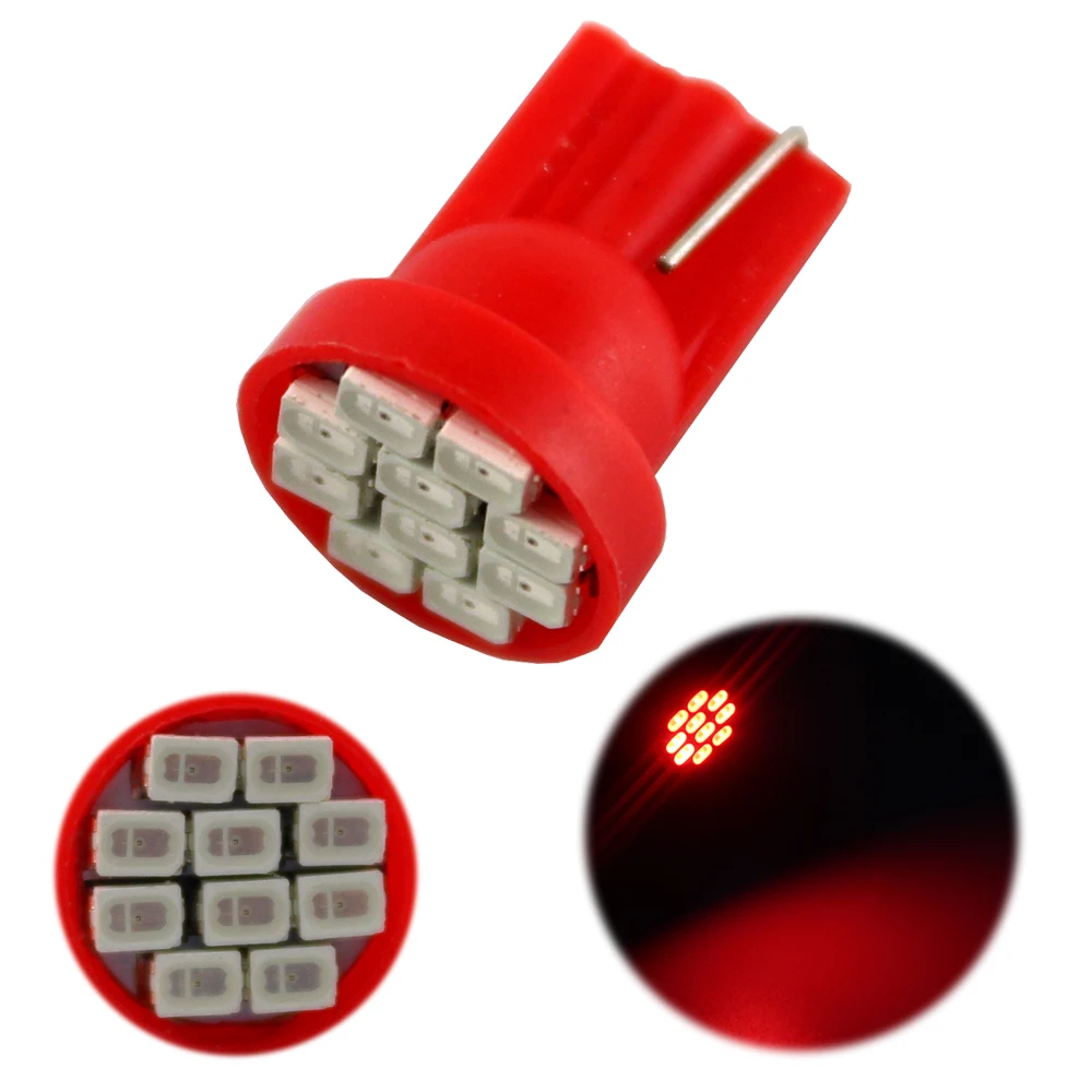1000 шт. T10 W5W 194 168 1206 8 SMD светодиодный Авто 12 В DC Светодиодный индикатор лампы