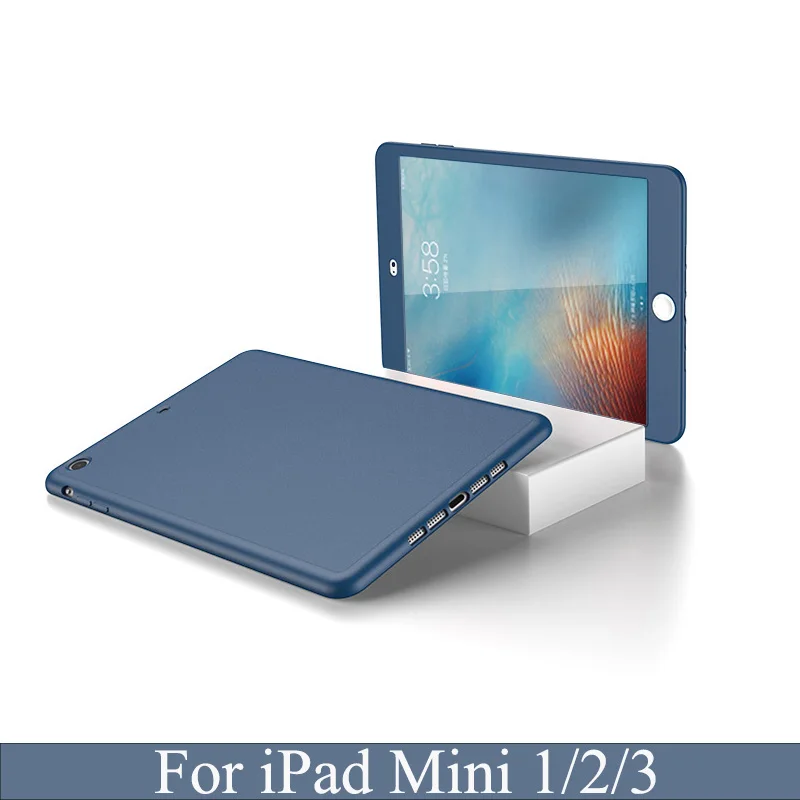 Закаленное Стекло для Ipad Mini 1 2 3 7,9 чехол 360 градусов спереди и длинное сзади полное покрытие силиконовый чехол A1599 A1600 A1490 A1491 A1454 A1455