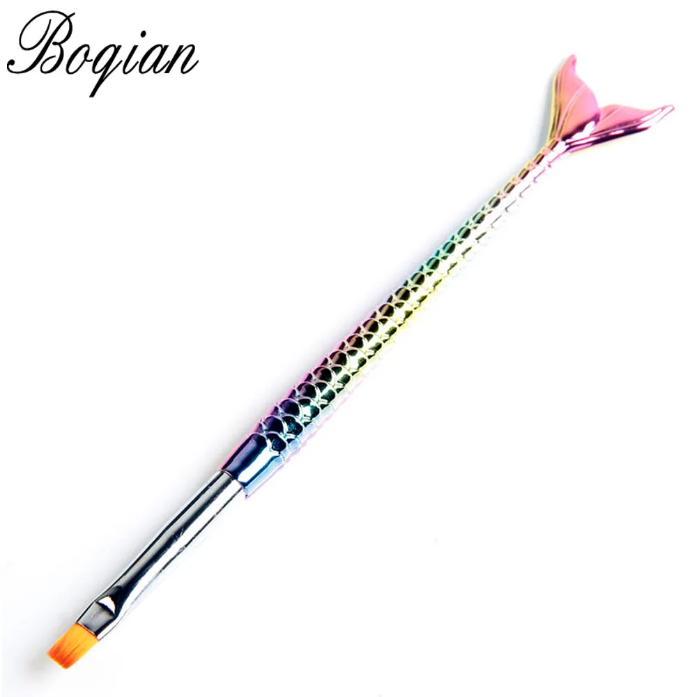 BQAN 5Style Mermaid Honeycomb Handle Nail Art Acrylic UV Gel Extension Brush Flower Design Drawing Painting Pen Set G | Красота и