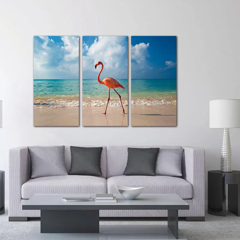 Настенная картина с 3 панелями в скандинавском стиле рисунок на холсте