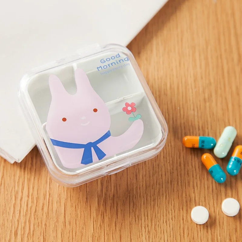 2 Прозрачный мини-дорожные аксессуары одну неделю Портативный Kawaii упаковочный Медицинский коробка унисекс безопасности чемодан-органайзер сортировать пряжка - Цвет: 2