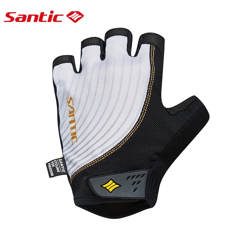 Santic Men Cycling Short Gloves Half Finger MTB Cool Feeling Breathable Anti-pilling Anti-static Sun-protective Summer M7C09058 |