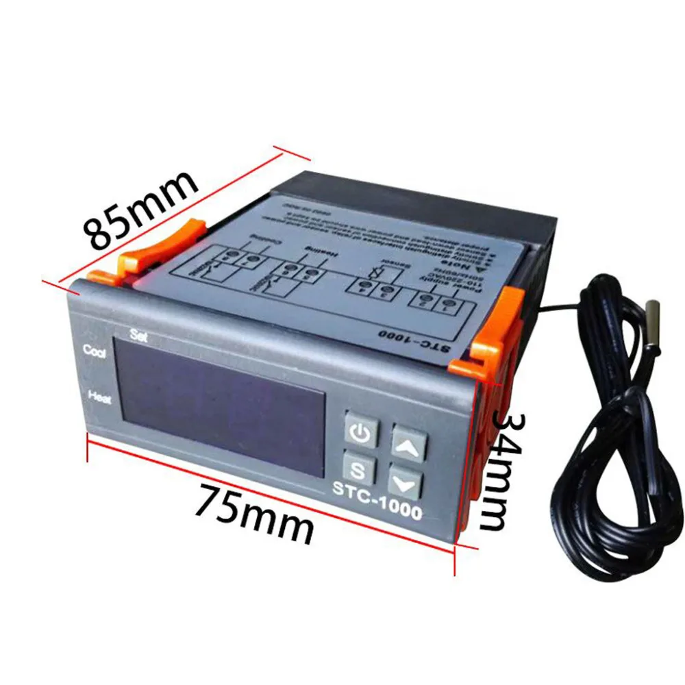 Цифровой регулятор температуры STC-1000 Универсальный 110-220V AC Whit датчик | Инструменты