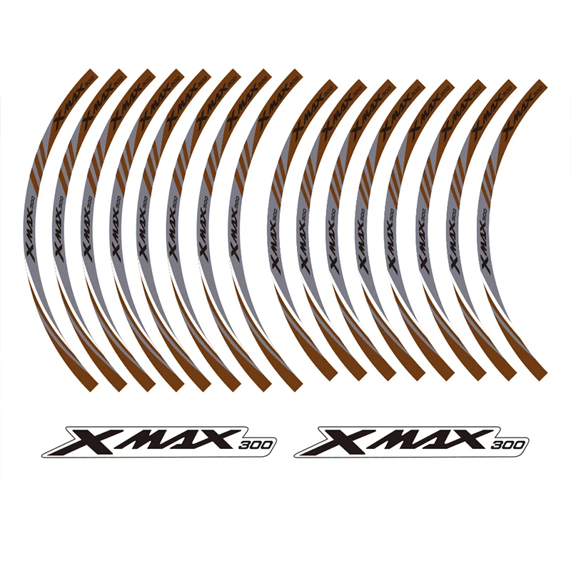 KODASKIN обод колеса наклейки в полоску круглые наклейки для Yamaha XMAX X-max 300