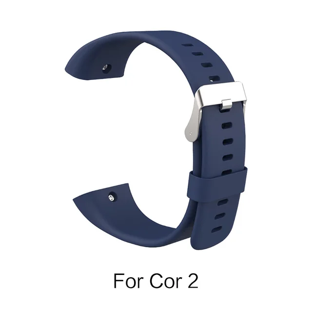 SIKAI Sillicone ремешок для часов Huami Amazfit Cor Сменные удобные цветные часы-браслет для Xiaomi Cor A1702 band - Цвет: Dark Blue  for cor2
