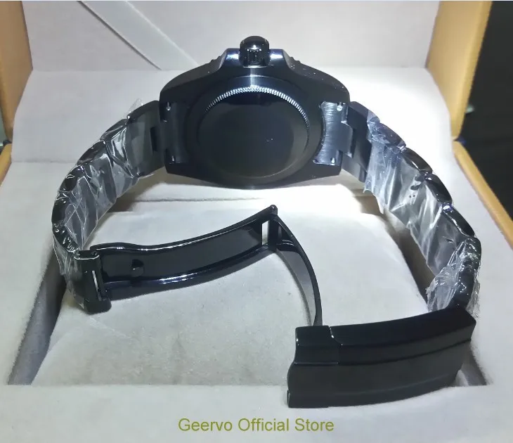 Сапфировое стекло 40 мм GEERVO PVD чехол Азиатский автоматический самовсасывающий