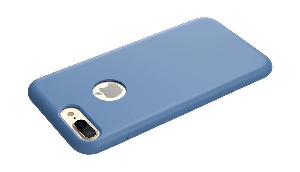 Темно синие оригинальный XOOMZ силиконовый чехол для iPhone 7 Plus роскошный жидкость