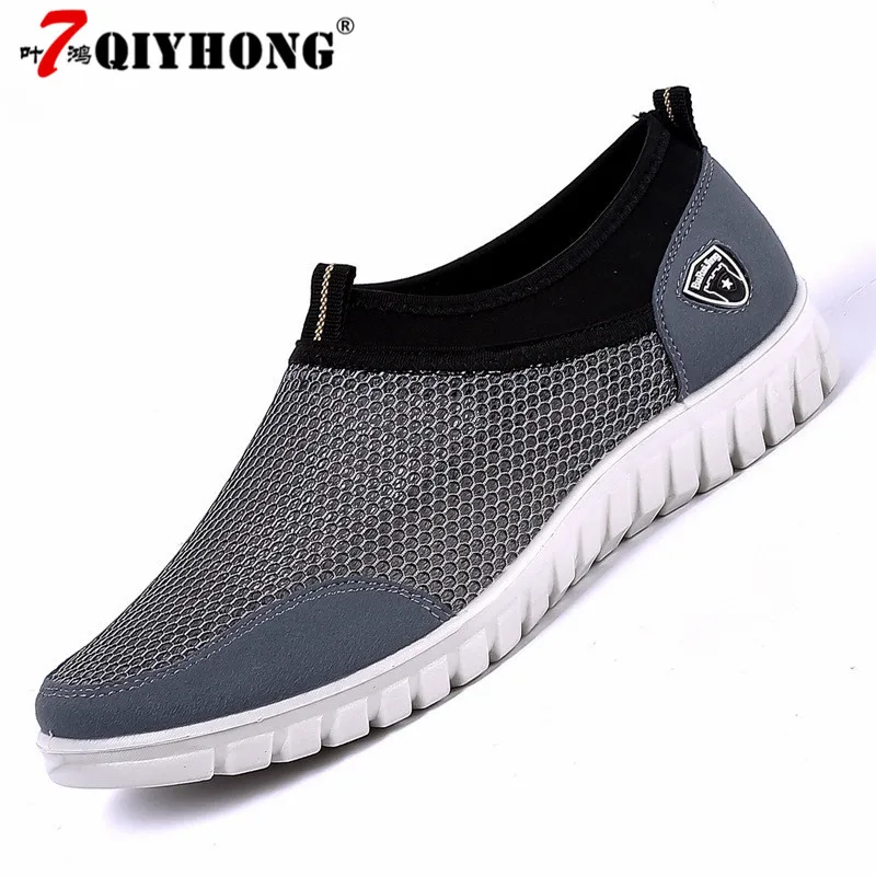 Men's Casual Shoes Sneakers Summer Mesh Breathable Comfortable Men Loafers footwears Slipon Walking Big Size 38-48 | Обувь