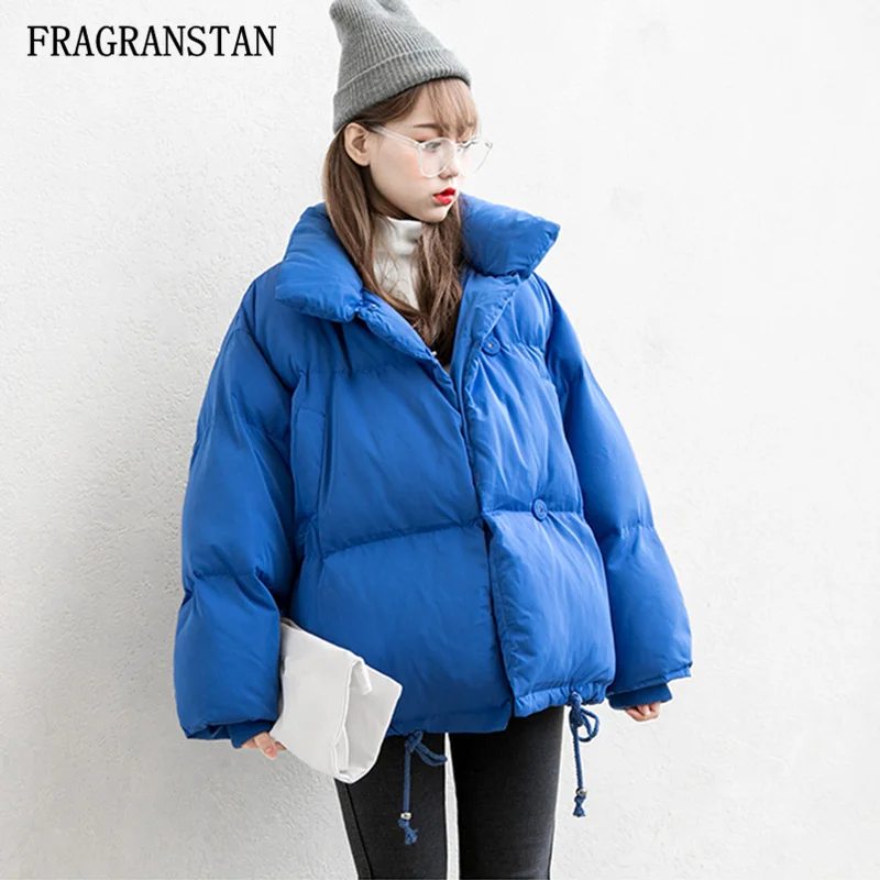 Леди 2020 новая зимняя плотная и теплая одежда со стоячим воротником Теплая