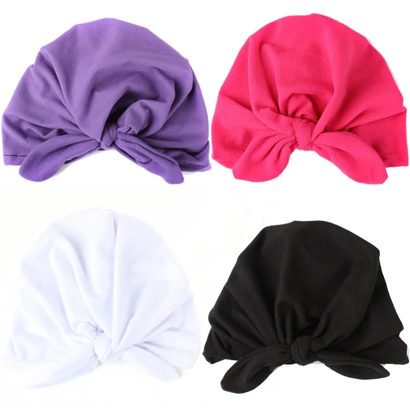 Шапка-бини для мальчиков и девочек модная однотонная Вязаная хлопковая в