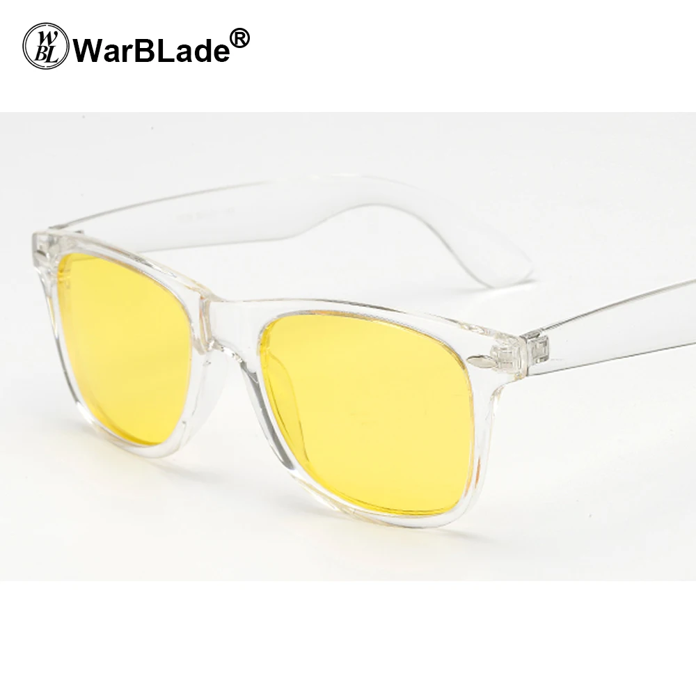 clear night vision WarBLade винтажные мужские Поляризованные Солнцезащитные очки женские желтые линзы для ночного вождения солнцезащитные очки ретро мужские солнцезащитные очки oculos - Цвет линз: clear night vision